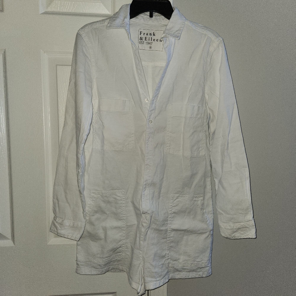White Romper Shorts. Frank & Eileen